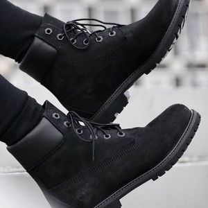 Black Timberland boots